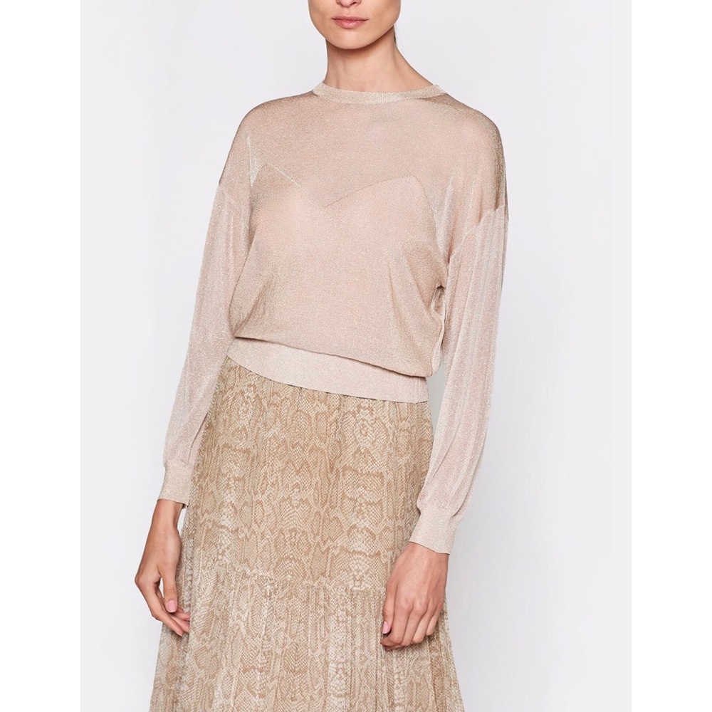 NWOT Joie Metallic Knit Sweater